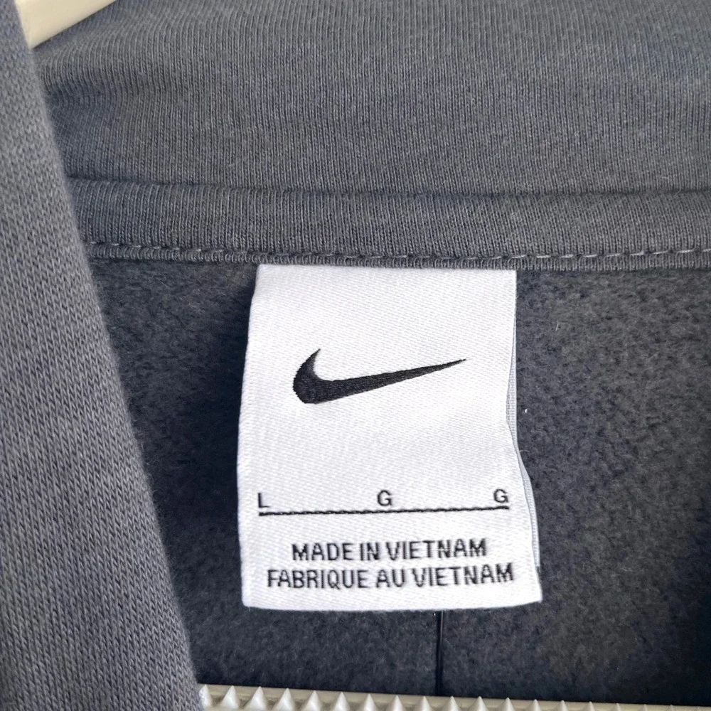 Nike Toma El Juego Los Angeles Hoodie Mens Large Grey Neon Yellow DR1499-060 NWT